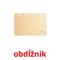 obdĺžnik flashcards illustrate