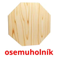 osemuholník flashcards illustrate