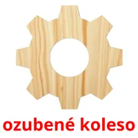 ozubené koleso flashcards illustrate