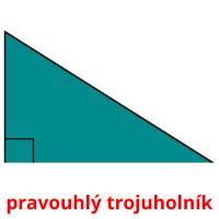 pravouhlý trojuholník card for translate