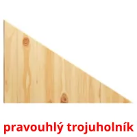 pravouhlý trojuholník flashcards illustrate