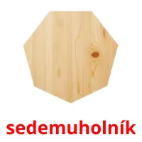 sedemuholník flashcards illustrate