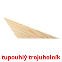 tupouhlý trojuholník flashcards illustrate