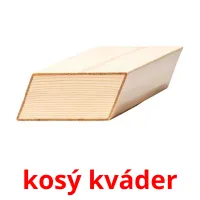 kosý kváder Tarjetas didacticas