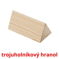 trojuholníkový hranol Tarjetas didacticas