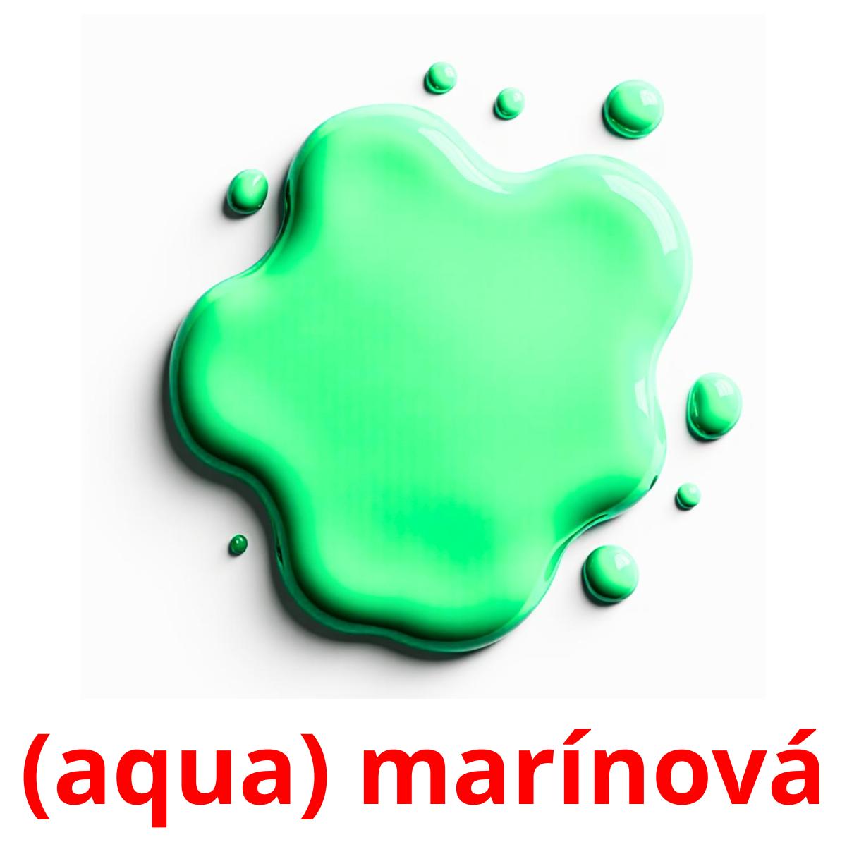 (aqua) marínová карточки энциклопедических знаний