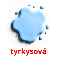 tyrkysová ansichtkaarten