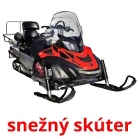 snežný skúter Tarjetas didacticas