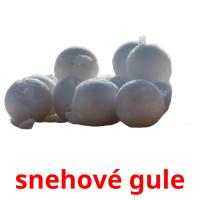 snehové gule picture flashcards
