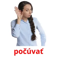 počúvať picture flashcards