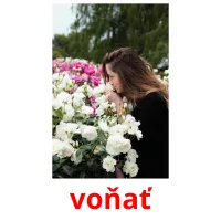 voňať picture flashcards