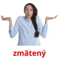 zmätený picture flashcards