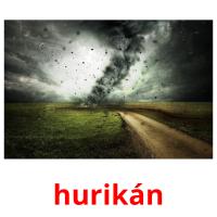 hurikán picture flashcards