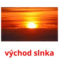 východ slnka card for translate