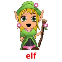 elf Bildkarten für Kinder