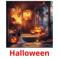 Halloween Bildkarten für Kinder