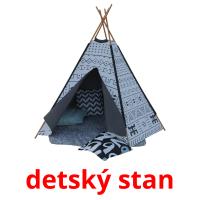 detský stan picture flashcards
