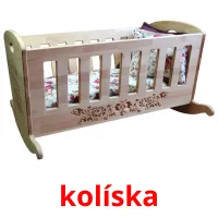 kolíska picture flashcards