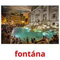 fontána picture flashcards