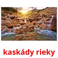 kaskády rieky flashcards illustrate