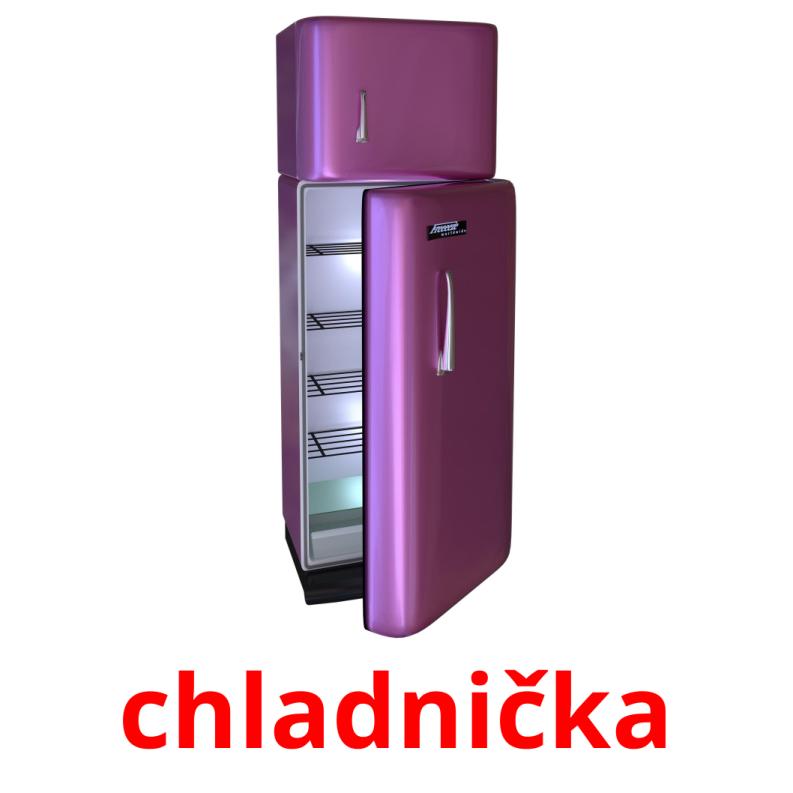 chladnička picture flashcards