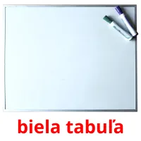 biela tabuľa cartes flash