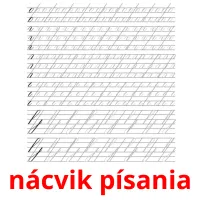 nácvik písania cartes flash