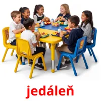 jedáleň billedkort for børn med billeder
