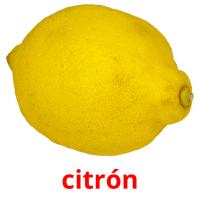 citrón Tarjetas didacticas