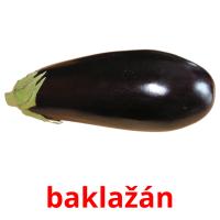baklažán picture flashcards