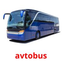 avtobus flashcards illustrate