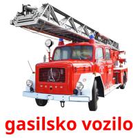 gasilsko vozilo Tarjetas didacticas