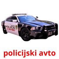 policijski avto Tarjetas didacticas