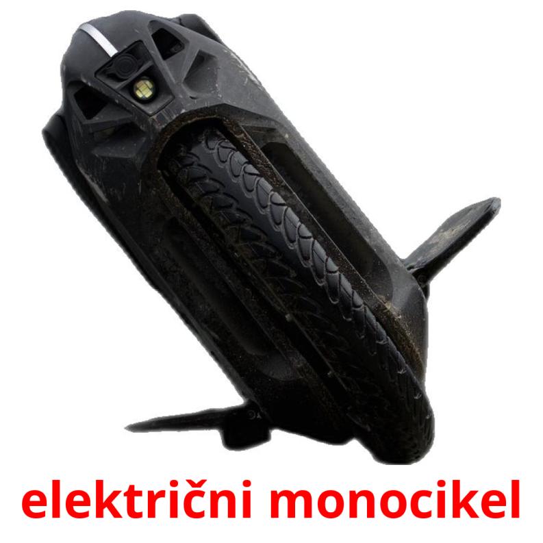 električni monocikel Bildkarteikarten