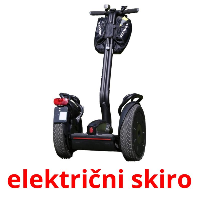 električni skiro picture flashcards