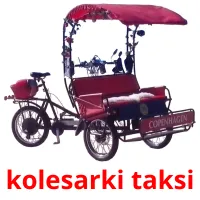 kolesarki taksi picture flashcards