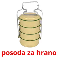 posoda za hrano picture flashcards