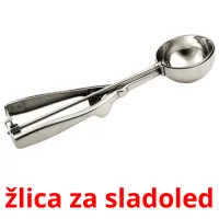 žlica za sladoled picture flashcards