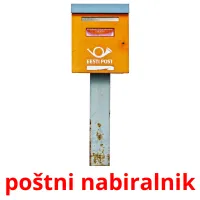 poštni nabiralnik picture flashcards