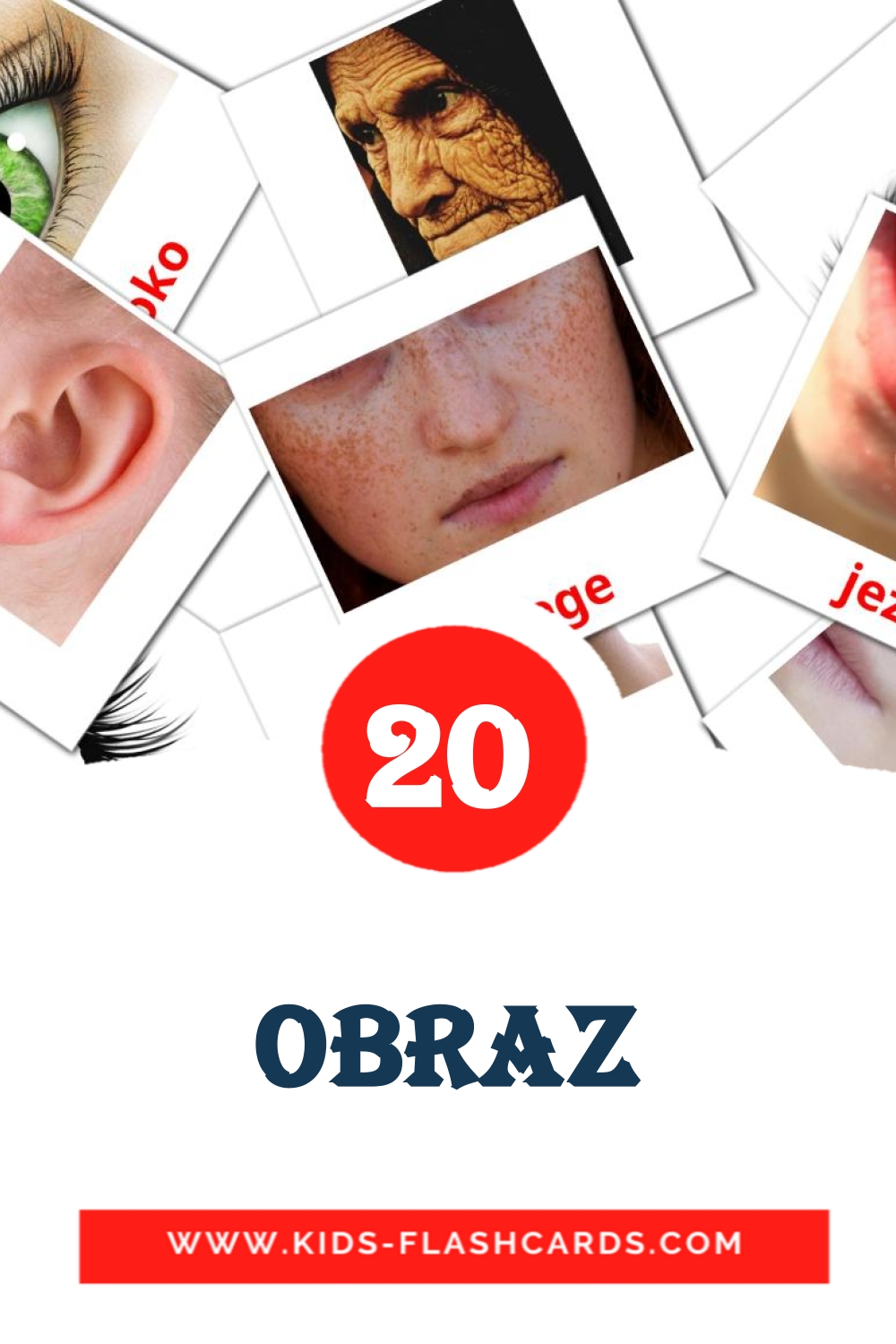 20 Obraz Picture Cards for Kindergarden in slovenian