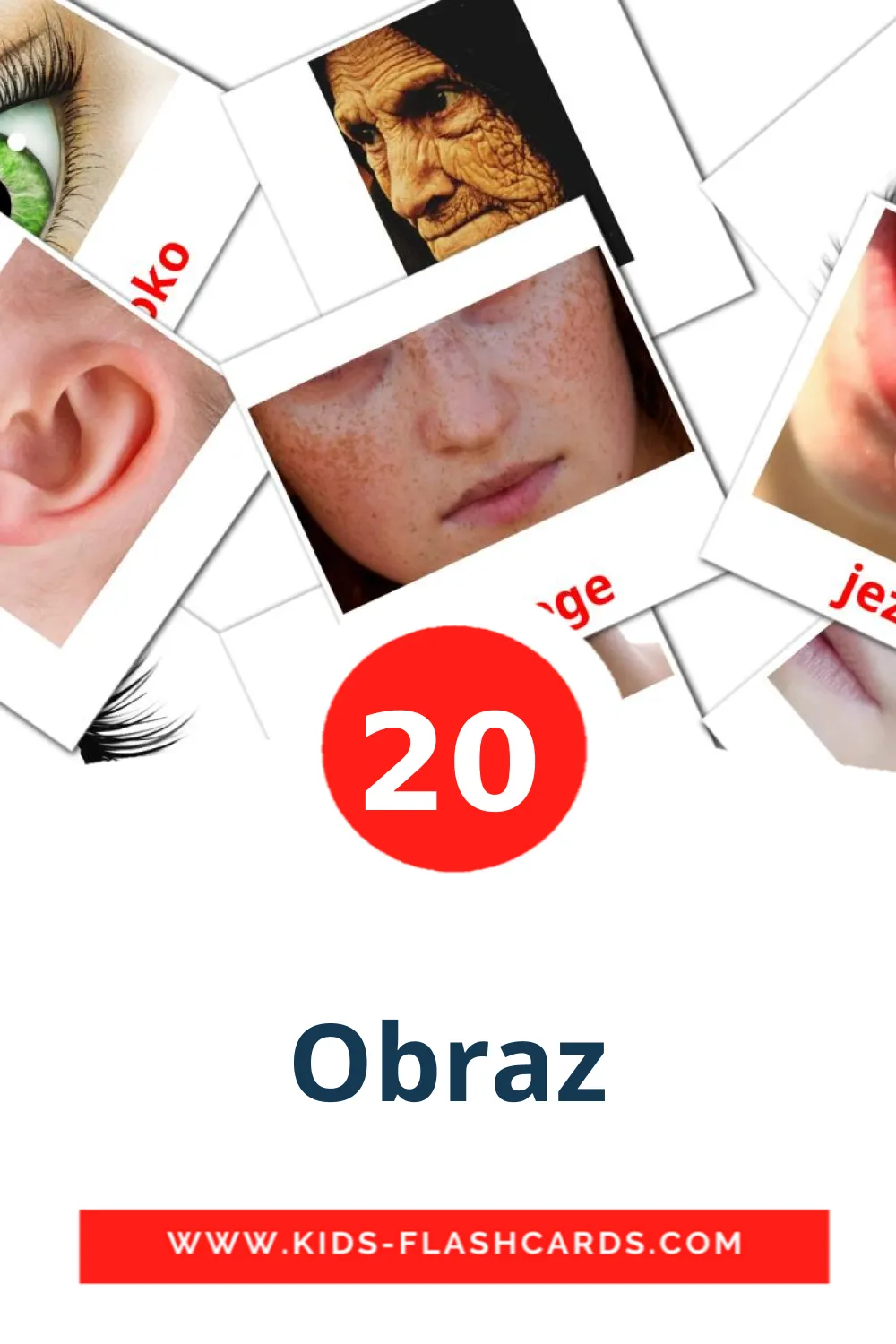 20 Obraz Picture Cards for Kindergarden in slovenian