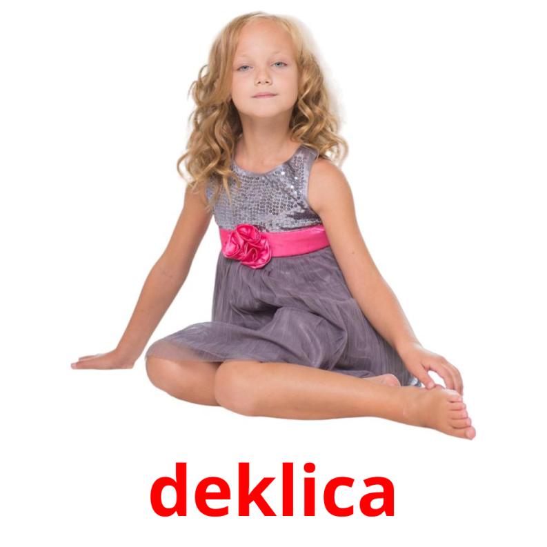 deklica picture flashcards