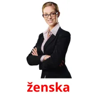 ženska picture flashcards