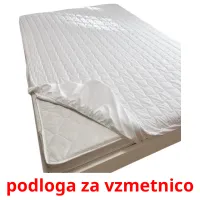 podloga za vzmetnico picture flashcards