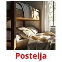 Postelja picture flashcards