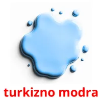 turkizno modra cartes flash