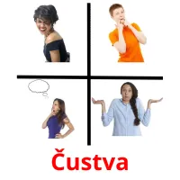 Čustva picture flashcards