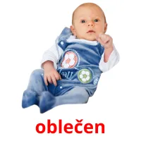 oblečen picture flashcards