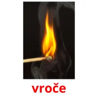 vroče picture flashcards