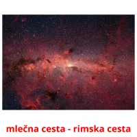 mlečna cesta - rimska cesta ansichtkaarten